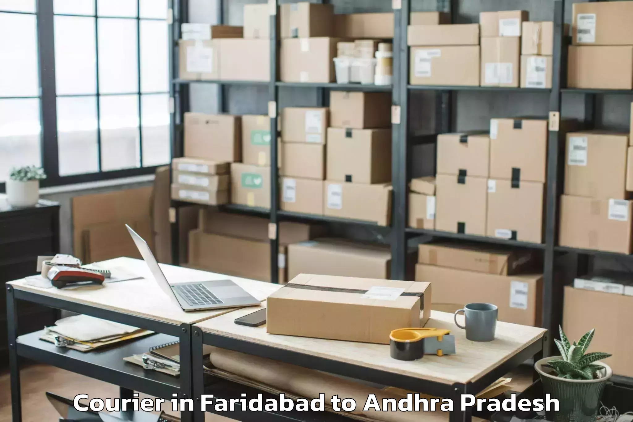 Easy Faridabad to Kotananduru Courier Booking